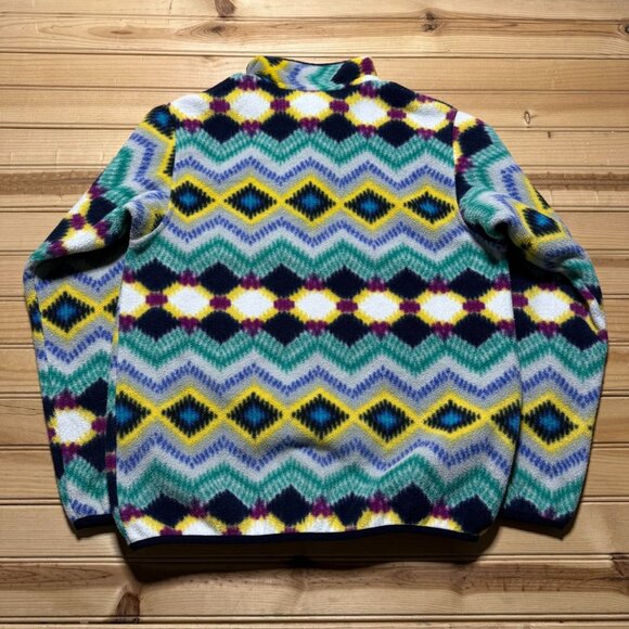 Patagonia Synchilla Snap-T Aztec Twist Fleece Pullover Jacket Women's Small - Picture 9 of 12